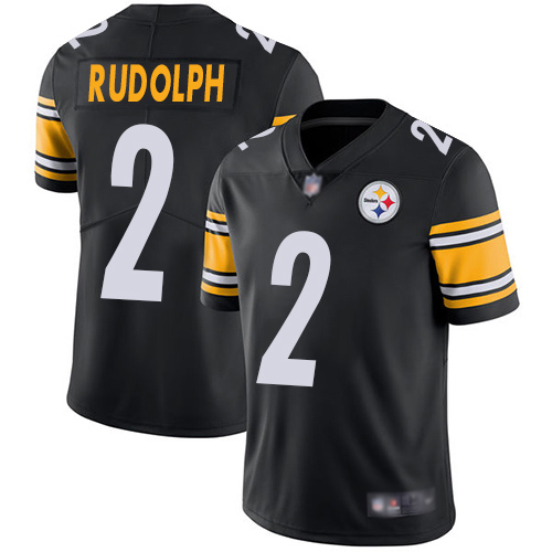Men Pittsburgh Steelers Football #2 Limited Black Mason Rudolph Home Vapor Untouchable Nike NFL Jersey